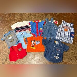 9 piece baby clothing bundle- some vintage, Disney & NWT
